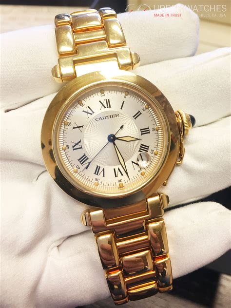 cartier women's rose gold watches|solid gold cartier watch.